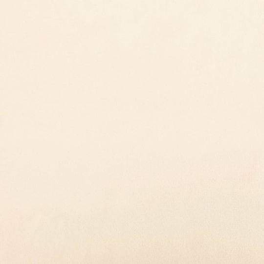 Schaukelstuhl mit Fußhocker Samt Cream 78x93x97cm