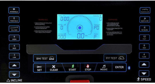 Upower Marathon 30 2hp Електрически Сгъваем Бягащ Пътек за Потребител до 120 кг