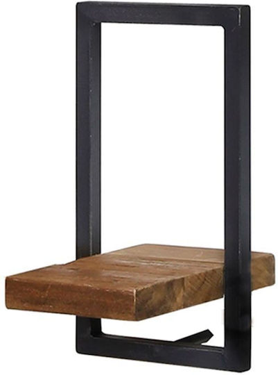 Lizard Frame Wall Shelf 20x25x35cm Black
