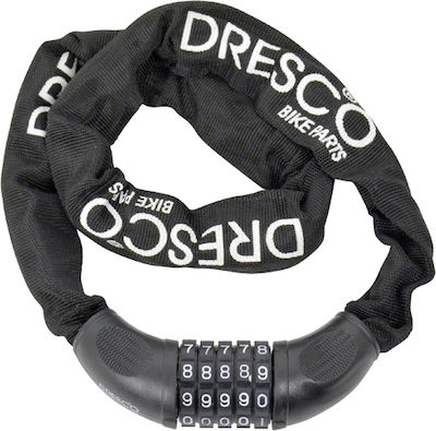 Dresco Bicycle Cable Lock with Combination Black