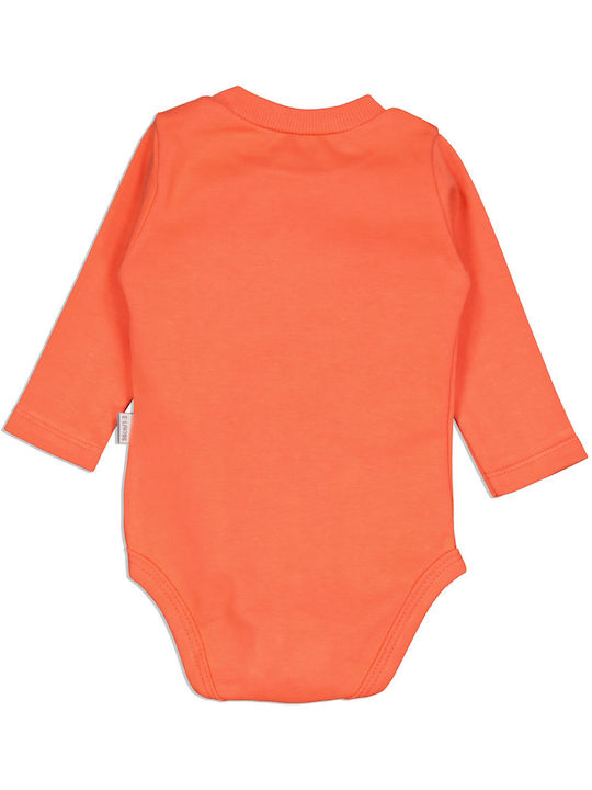 Puan Baby Baby Bodysuit Set Long-Sleeved Orange