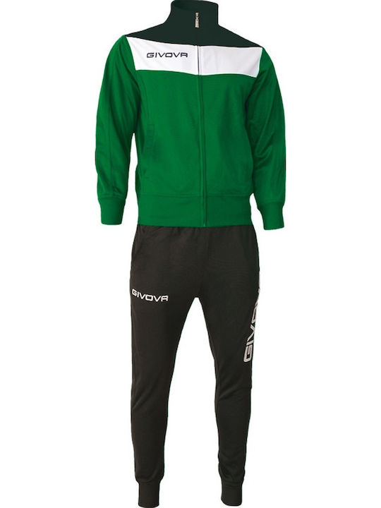 Tuta Campo Football Tracksuit Glossy with Elastic Green