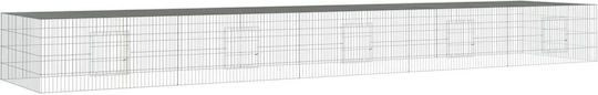 vidaXL 171566 Galvanized Steel Cage for Rabbits 541x109x54cm