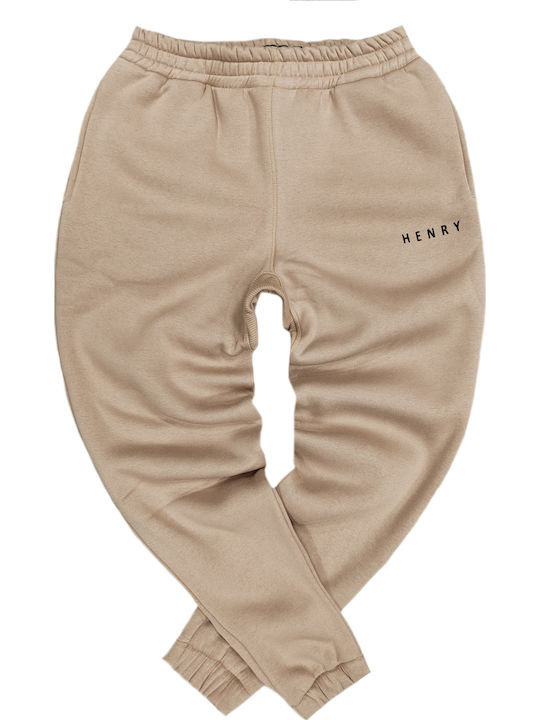 6-110 Sweatpants with Elastic Beige