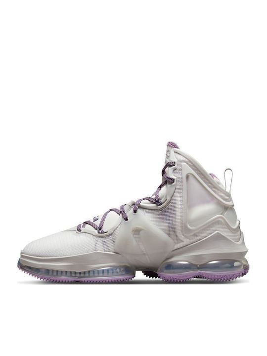 LeBron 19 High Basketball Shoes Phantom / Canyon Purple / Light Iron Ore
