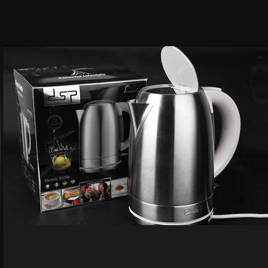 DSP Kettle 1.7lt 2200W Silver