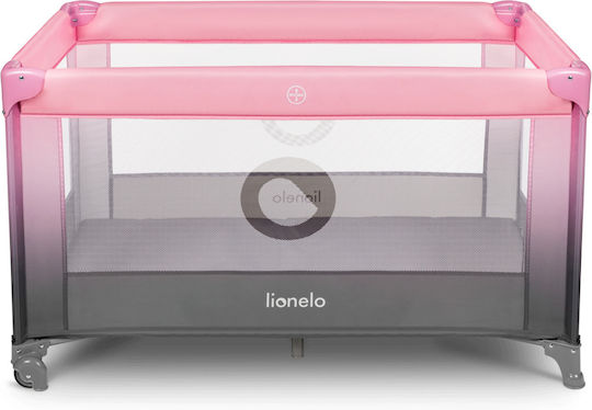 Lionelo Stefi Παρκοκρέβατο με Στρώμα Pink Ombre 125x65cm
