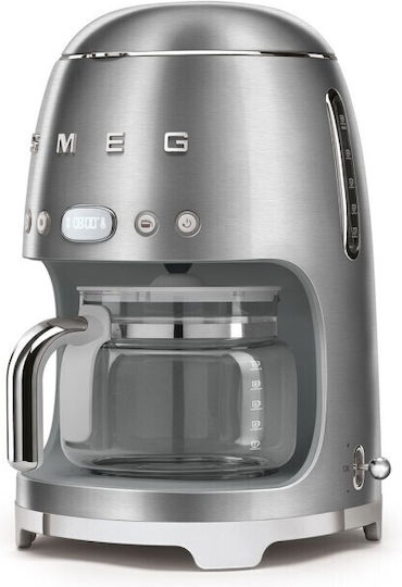 Smeg Προγραμματιζόμενη Καφετιέρα Φίλτρου 1050W Silver