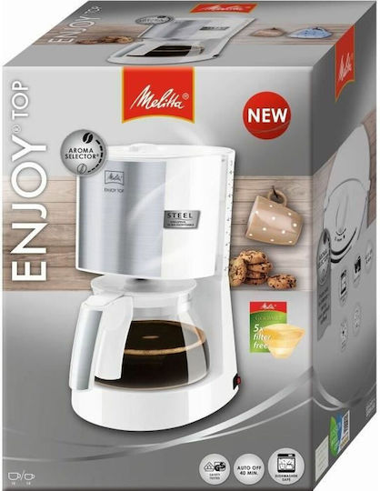 Melitta Enjoy Top Καφετιέρα Φίλτρου 1000W White