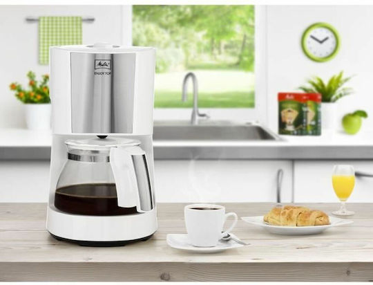 Melitta Enjoy Top Καφετιέρα Φίλτρου 1000W White