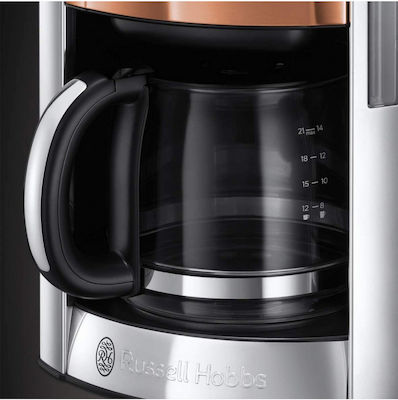 Russell Hobbs Luna Programmable Filter Coffee Machine 1000W Copper