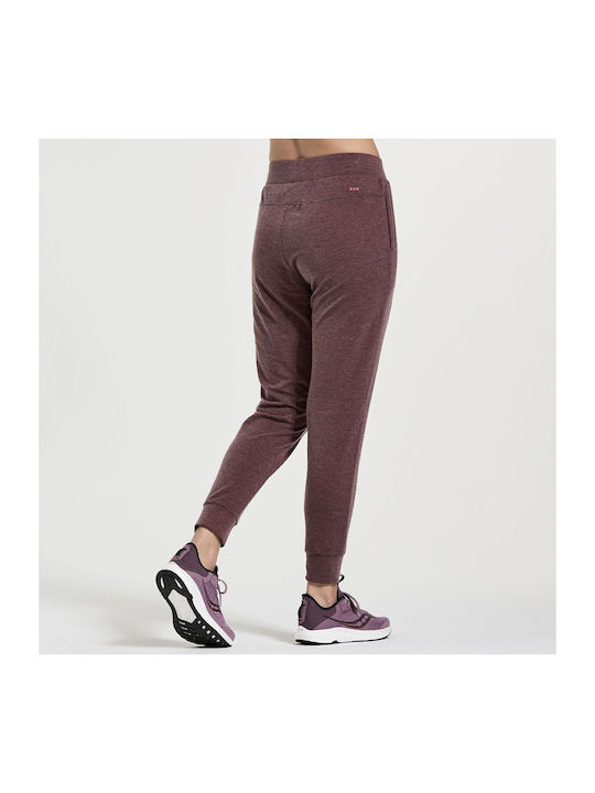 Saucony Boston Sweatpants Burgundy