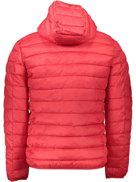 Squola Nautica Italiana Herren Winter Jacke Puffer Rot