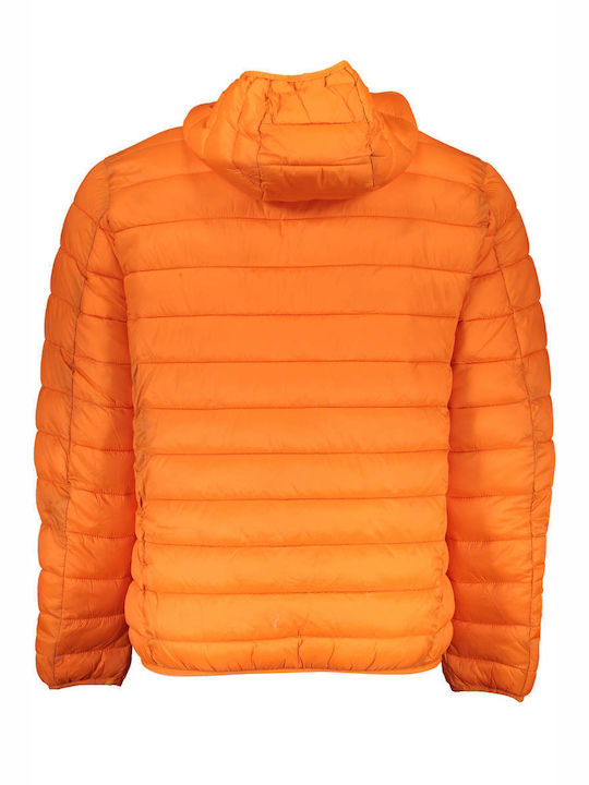 Squola Nautica Italiana Ανδρικό Χειμωνιάτικο Μπουφάν Puffer Orange / Brown