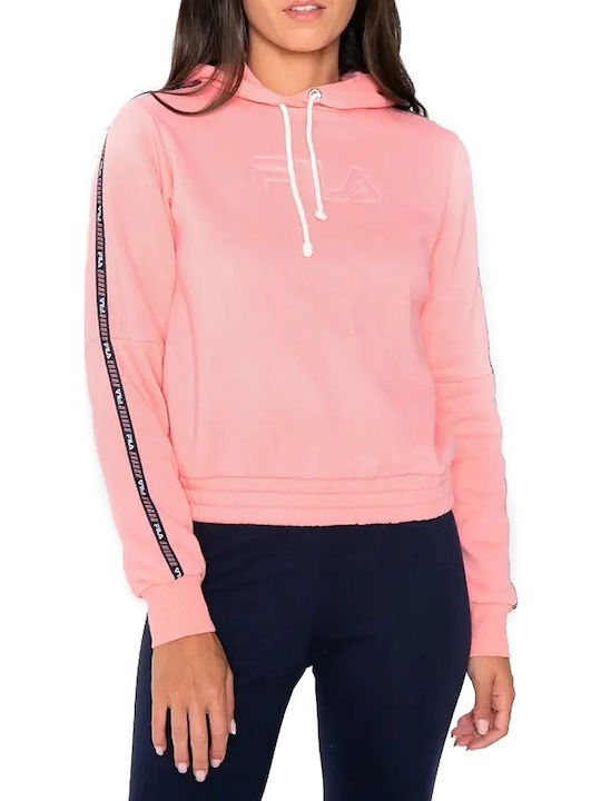 Heritage Tape Hoodie Γυναικείο Φούτερ με Κουκούλα Ροζ