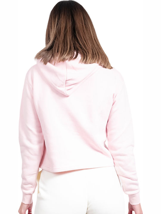 Lucy Cropped Γυναικείο Φούτερ Ροζ