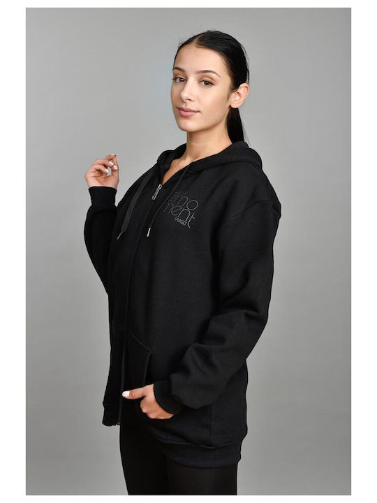 Target Jachetă Hanorac pentru Femei Cu glugă Neagră