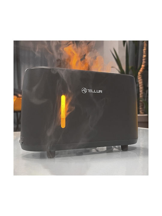 Tellur Aromatherapy Diffuser Flame Aroma with Remote Control Black TLL441131