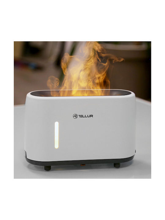 Tellur Aromatherapy Diffuser Flame Aroma with Remote Control White TLL441121