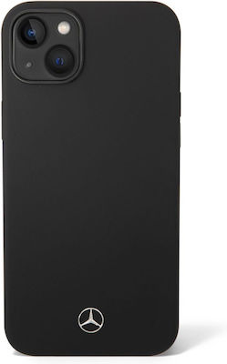 Mercedes-Benz Silicone Line Silicone Back Cover Black (iPhone 14)