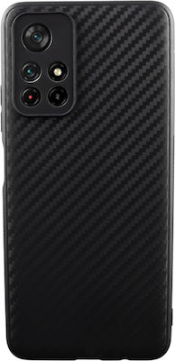 Volte-Tel Carbon Camera Protective Silicone Back Cover Black (Poco M4 Pro 5G / Redmi Note 11s 5GPoco M4 Pro 5G)