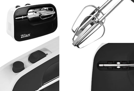 Zilan Μίξερ με Inox Κάδο Μαύρο 300W
