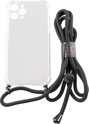 Idol 1991 Antishock Strap Silicone Back Cover with Strap Transparent (iPhone 11 Pro Max)