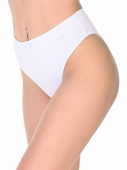 Bikini Slip Ψηλόμεσο Λευκό