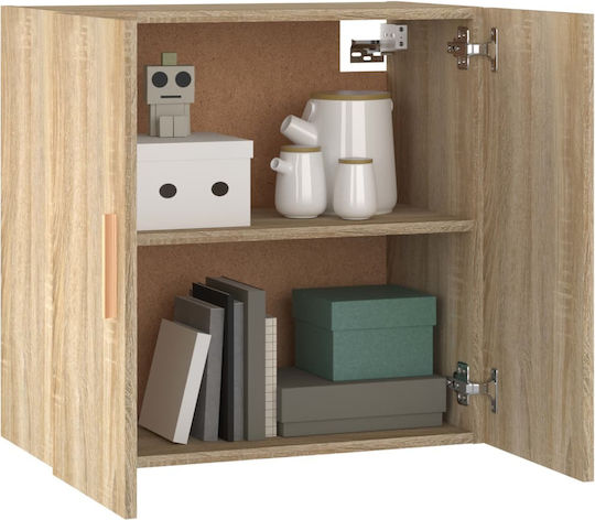Hängeschrank fürs Wohnzimmer aus Spanplatte Beige 60x30x60 cm