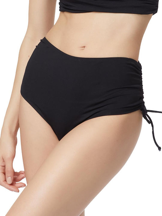 Bikini Boxer Ψηλόμεσο Μαύρο