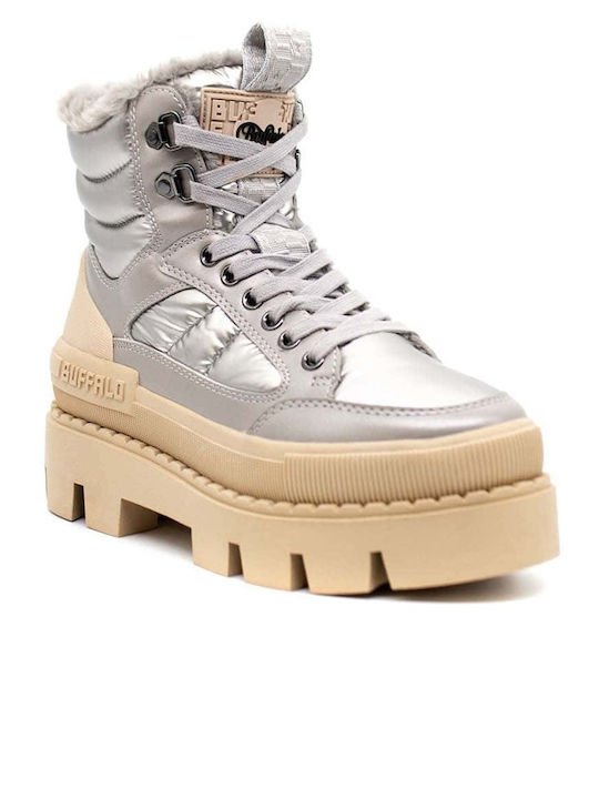 Buffalo Raven Snow Boots Silver