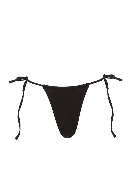 Calypso Bikini Brazil με Κορδονάκια Μαύρο
