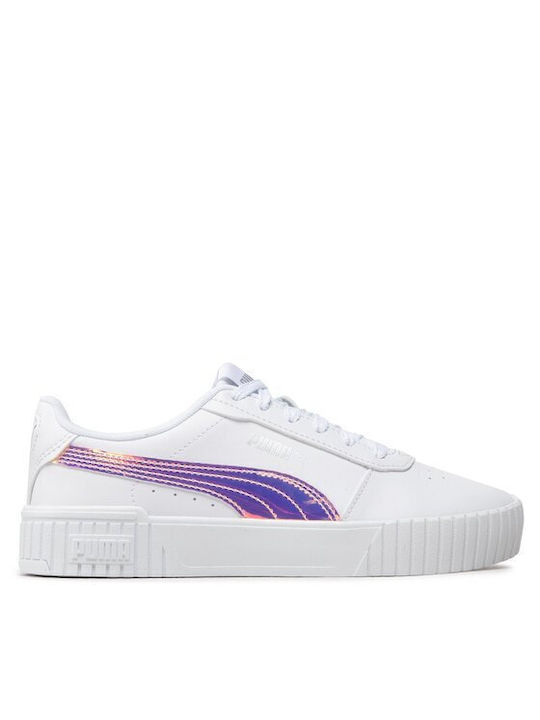 Puma Παιδικά Sneakers Carina 2.0 Holo White / Silver