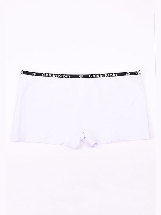 Power Flower Cotton Women's Boxer White