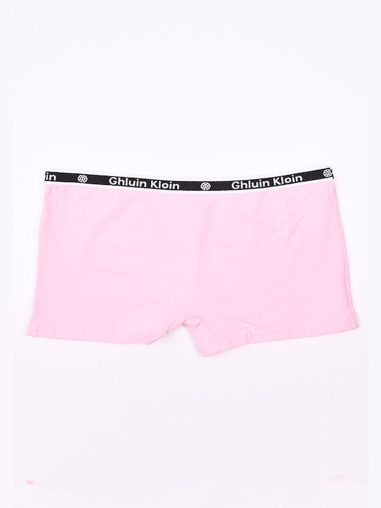 Power Flower Baumwolle Damen Boxer Rosa