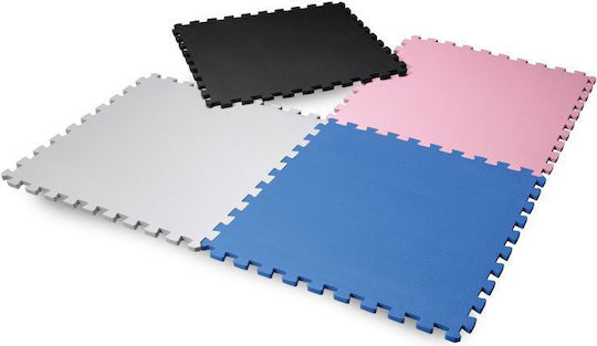 Body Sculpture EVA Gym Floor Puzzle Tatami Mat Black 4pcs 60x60x1.2cm