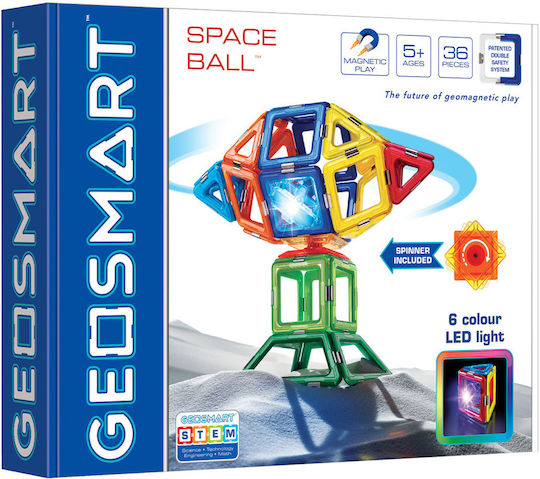 GeoSmart Μαγνητικό Παιχνίδι Κατασκευών SpaceBall για Παιδιά 5+ Ετών 125016
