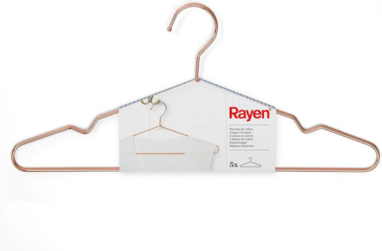 Rayen Κρεμάστρα Ρούχων Χάλκινη 5τμχ