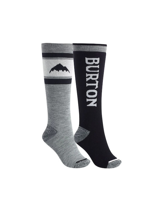 Burton Weekend Midweight Ski & Snowboard Socks Black 2 Pairs