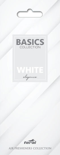 Auto Gs Αρωματική Καρτέλα Κρεμαστή Αυτοκινήτου Basics Collection White Elegance