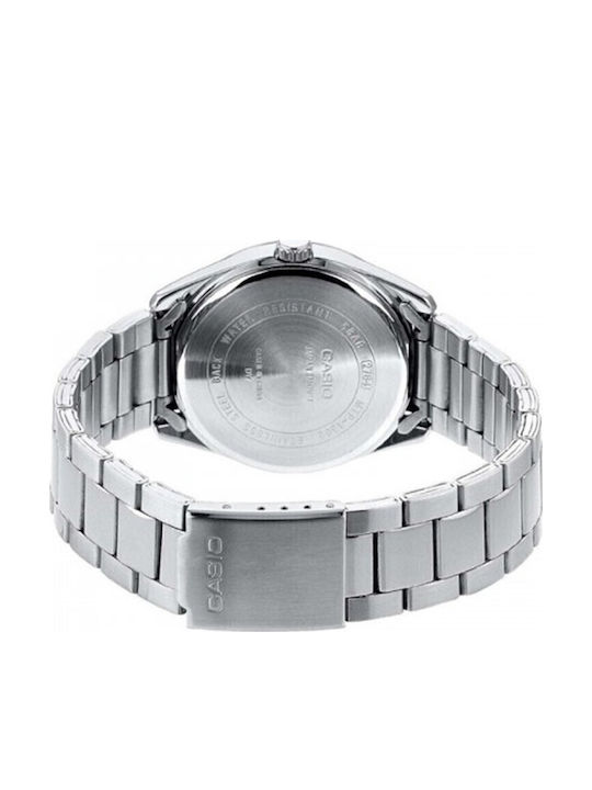 Casio Men's Watch 38.5mm Battery with Silver Metal Bracelet