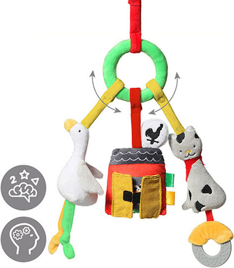 Babyono Κρεμαστό Παιχνίδι Αυτοκινήτου Φάρμα Ζωάκια