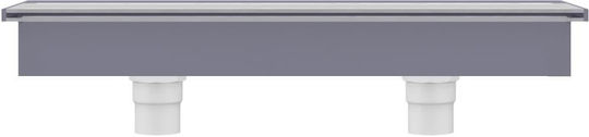 vidaXL Poolzubehör mit LED-Beleuchtung 8x60x21cm Gray