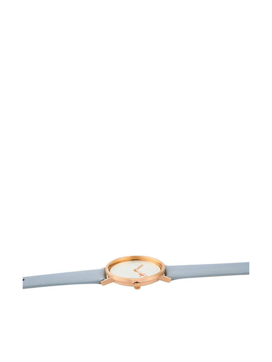 Pierre Cardin Women's Watch with Gray Leather Strap