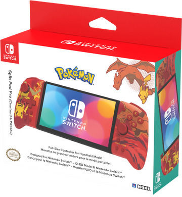 Hori Split Pad Pro Wireless Gamepad for Switch Pokemon: Pikachu & Charizard
