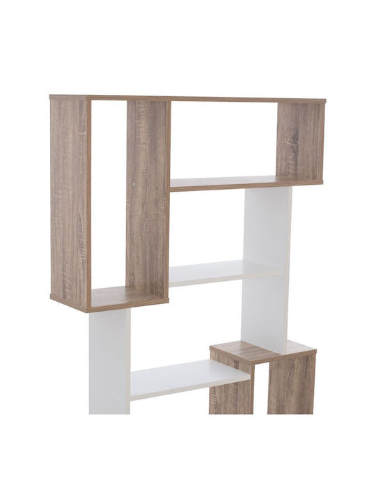 Bookcase Shay White 85x22x140cm