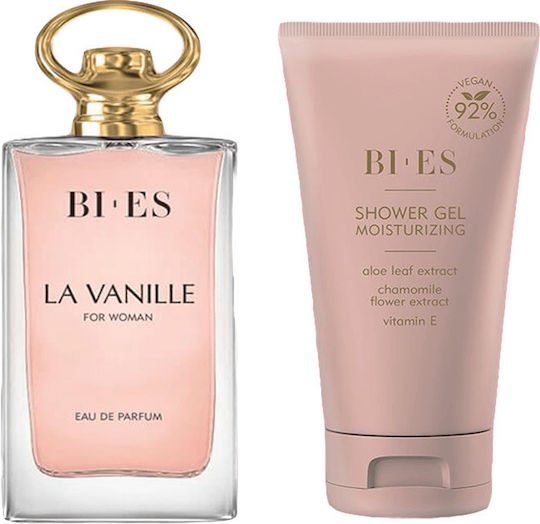 Bi-es La Vanille Frauen Duftset mit Eau de Parfum und Duschgel 2 Stück