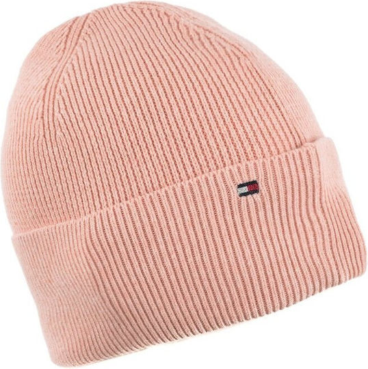 Beanie Γυναικείος Σκούφος Πλεκτός σε Ροζ χρώμα