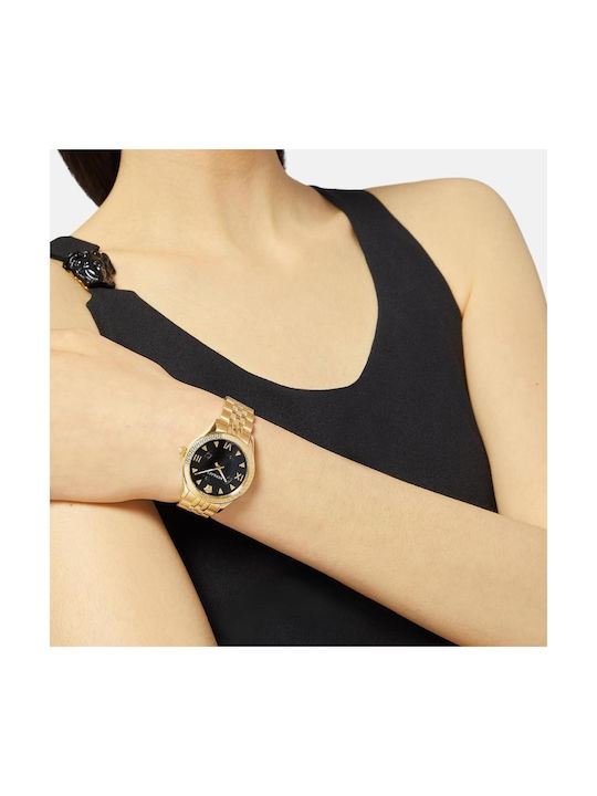 Versace Uhr mit Gold Metallarmband