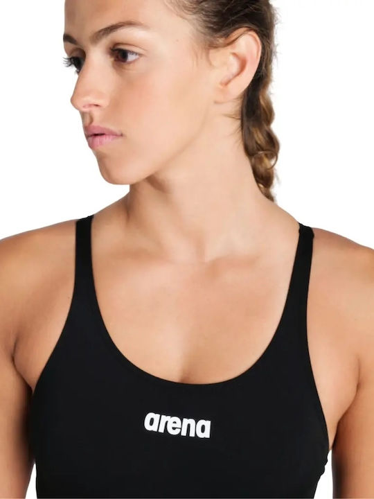 Tech Solid Athletic One-Piece Swimsuit Black